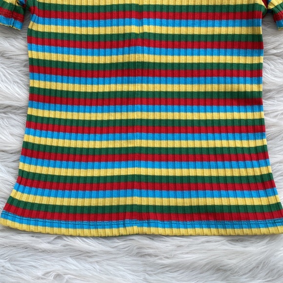 Zara | Multicolored Striped Ribbed Polo - Picture 7 of 13